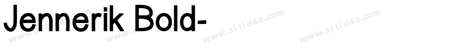 Jennerik Bold字体转换